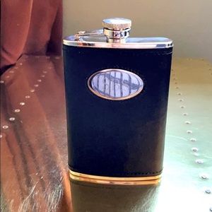 NWOT 8oz Leather Wrapped Stainless Steel Flask